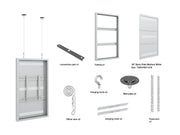 Multibrackets M Pro Series Enclosure 55" Wire Medium White Signage Display Enclosures Multibrackets
