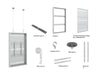 Multibrackets M Pro Series Enclosure 55" Wire Medium White Signage Display Enclosures Multibrackets