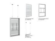 Multibrackets M Pro Series Enclosure 55" Wire Medium White Signage Display Enclosures Multibrackets