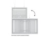 Multibrackets M Pro Series Enclosure 55" Wire Medium White Signage Display Enclosures Multibrackets