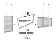 Multibrackets M Pro Series Enclosure 55" Wire Medium White Signage Display Enclosures Multibrackets