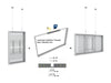 Multibrackets M Pro Series Enclosure 55" Wire Medium White Signage Display Enclosures Multibrackets