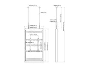 Multibrackets M Pro Series Enclosure 55" Wire Medium White Signage Display Enclosures Multibrackets