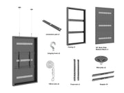 Multibrackets M Pro Series Enclosure 65" Wire Medium Black Signage Display Enclosures Multibrackets
