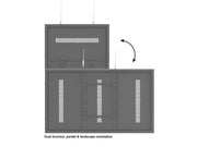 Multibrackets M Pro Series Enclosure 65" Wire Medium Black Signage Display Enclosures Multibrackets