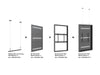Multibrackets M Pro Series Enclosure 65" Wire Medium Black Signage Display Enclosures Multibrackets