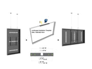 Multibrackets M Pro Series Enclosure 65" Wire Medium Black Signage Display Enclosures Multibrackets