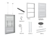 Multibrackets M Pro Series Enclosure 65" Wire Medium White Signage Display Enclosures Multibrackets
