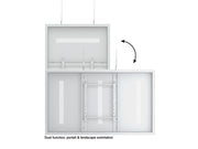 Multibrackets M Pro Series Enclosure 65" Wire Medium White Signage Display Enclosures Multibrackets