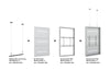Multibrackets M Pro Series Enclosure 65" Wire Medium White Signage Display Enclosures Multibrackets