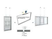 Multibrackets M Pro Series Enclosure 65" Wire Medium White Signage Display Enclosures Multibrackets