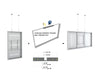 Multibrackets M Pro Series Enclosure 65" Wire Medium White Signage Display Enclosures Multibrackets