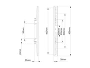 Multibrackets M Pro Series Fixed Arms - 400mm Mounting Accessory Multibrackets