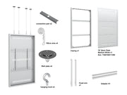 Multibrackets M Pro Series Enclosure 75" Wire Large White Signage Display Enclosures Multibrackets