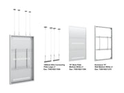 Multibrackets M Pro Series Enclosure 75" Wire Large White Signage Display Enclosures Multibrackets