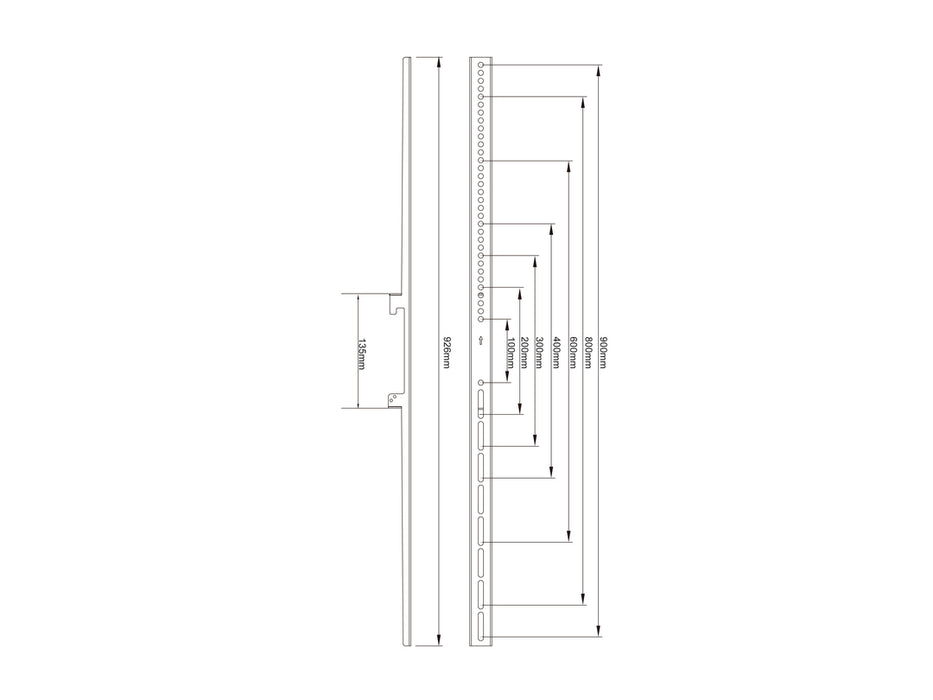 Multibrackets M Pro Series Fixed Arms - 900mm