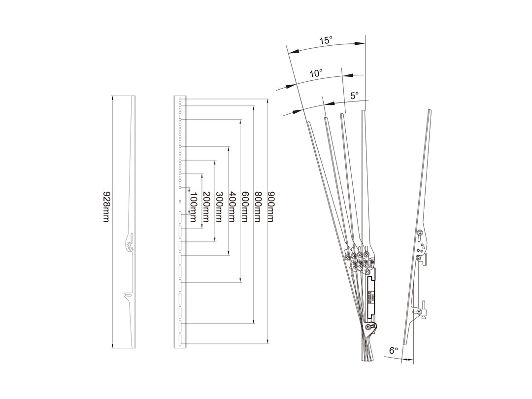 Multibrackets M Pro Series Tilt Arms - 900mm Mounting Accessory Multibrackets
