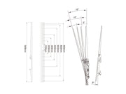 Multibrackets M Pro Series Tilt Arms - 900mm Mounting Accessory Multibrackets