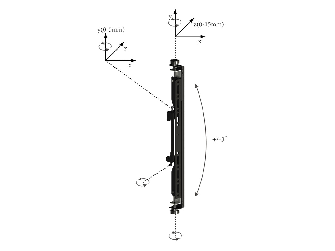 Multibrackets M Pro Series Micro Adjustable Arms - 400mm Mounting Accessory Multibrackets