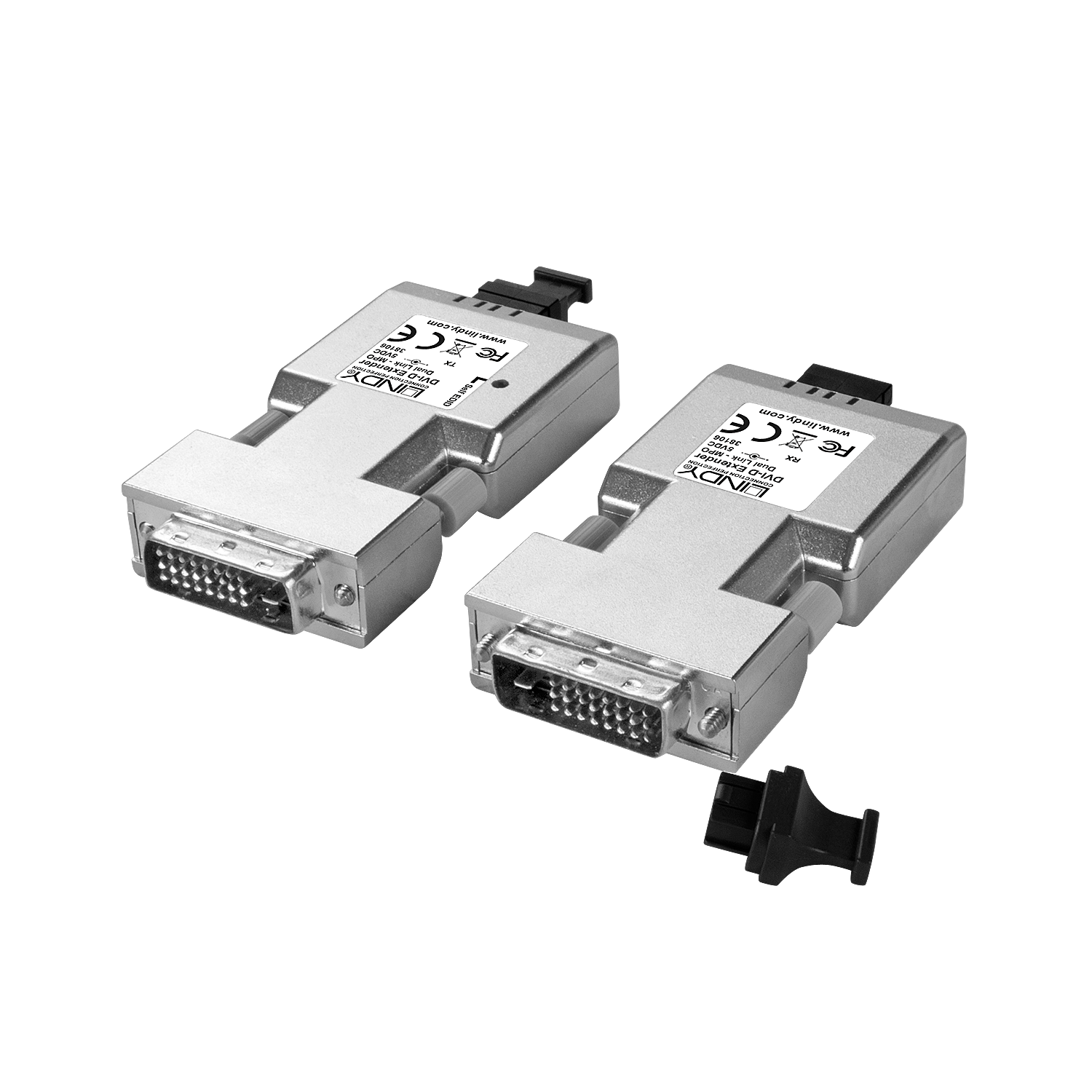 Lindy 500m Fibre Optic DVI-D Dual Link Extender | 38106 AV Extender Lindy