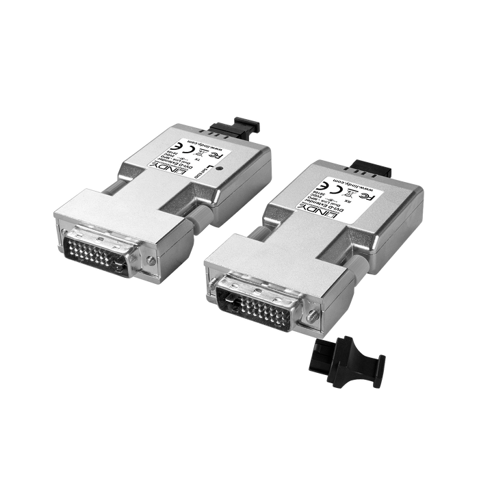 Lindy 500m Fibre Optic DVI-D Dual Link Extender | 38106 AV Extender Lindy