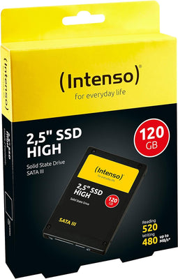 Intenso High 2.5" 120 GB Serial ATA III TLC Internal Solid State Drive - 3813430 Internal Solid State Drive Intenso