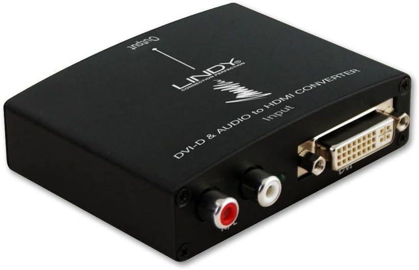 Lindy DVI-D & Audio to HDMI Converter | 38164 Video Signal Converter Lindy