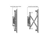 Multibrackets MBW4X1U Push In Pop Out M Wallmount Pro - (37" - 65") Wall Mount Bracket Multibrackets
