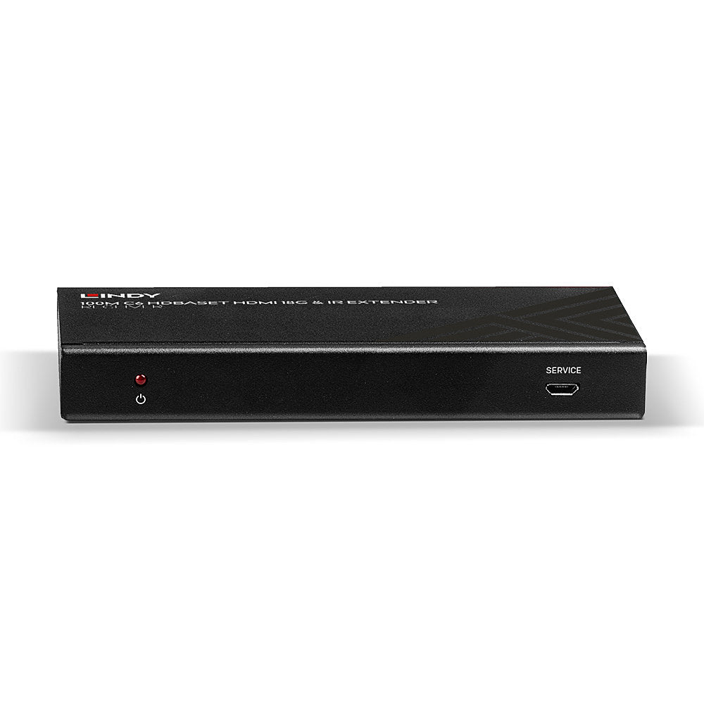 Lindy 100m Cat.6 HDMI 4K60, IR & RS-232 HDBaseT Extender with PoC, Receiver | 38207 AV Extender Lindy