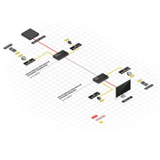 Lindy 70m Cat.6 HDMI 4K60, IR & RS-232 HDBaseT Extender with PoC, Receiver - 38214 AV Extender Lindy