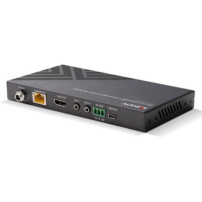 Lindy 70m Cat.6 HDMI 4K60, IR & RS-232 HDBaseT Extender with PoC, Receiver - 38214