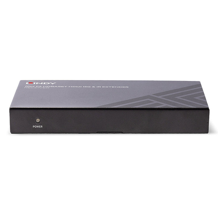Lindy 70m Cat.6 HDMI 4K60, IR & RS-232 HDBaseT Extender with PoC, Receiver - 38214 AV Extender Lindy