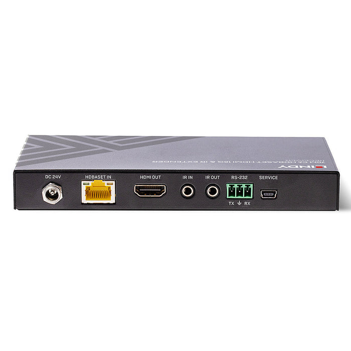 Lindy 70m Cat.6 HDMI 4K60, IR & RS-232 HDBaseT Extender with PoC, Receiver - 38214