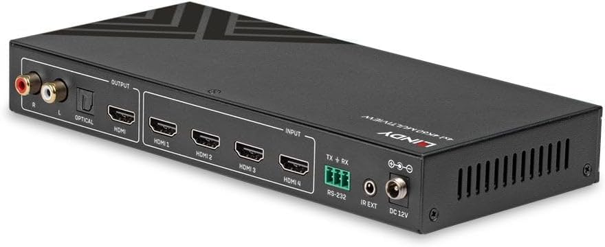 Lindy 4x1 4K60 HDMI Seamless Multiview Switch | 38228 Video Switch Lindy