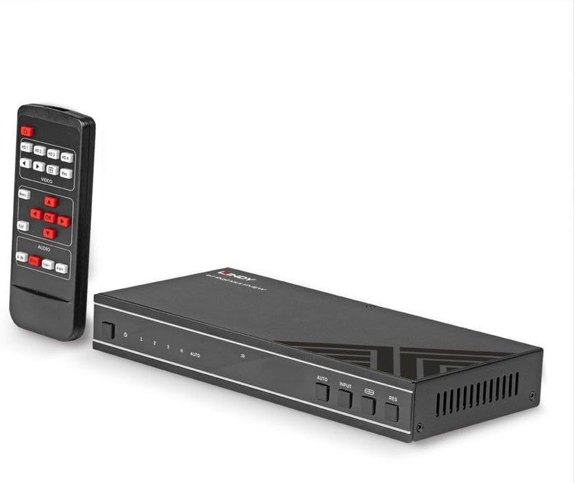 Lindy 4x1 4K60 HDMI Seamless Multiview Switch | 38228 Video Switches Lindy