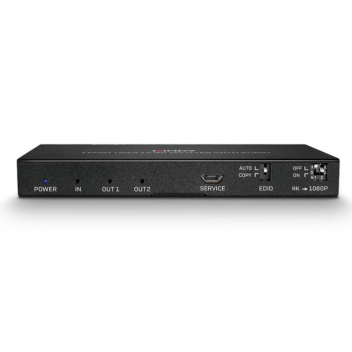 Lindy 2 Port HDMI 18G Splitter with Audio & Downscaling | 38230 Splitter Lindy