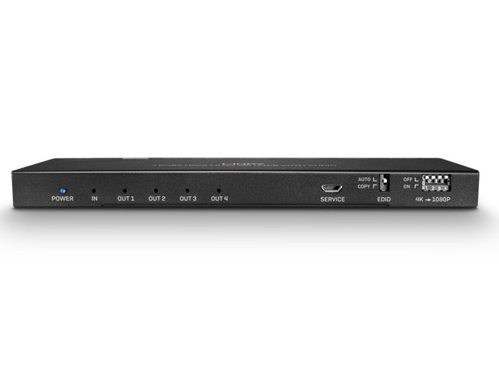 Lindy 4 Port HDMI 18G Splitter with Audio & Downscaling | 38231 Splitter Lindy