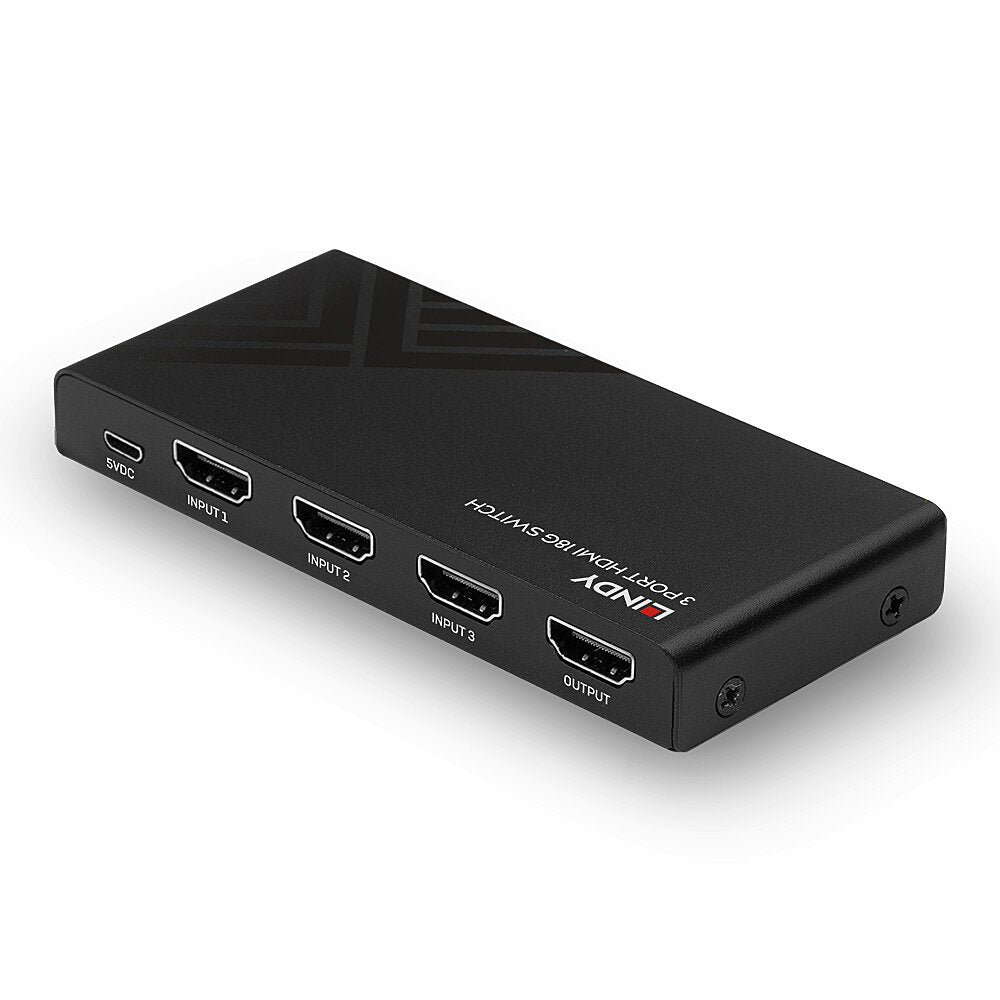 Lindy 3 Port HDMI 18G Switch | 38232 Video Switch Lindy