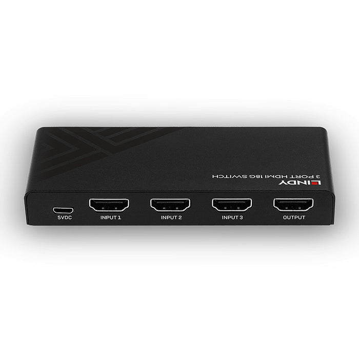 Lindy 3 Port HDMI 18G Switch | 38232 Video Switches Lindy
