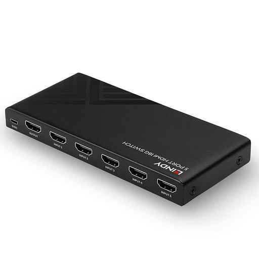 Lindy 5 Port HDMI 18G Switch - 38233 Lindy AV Switches Lindy