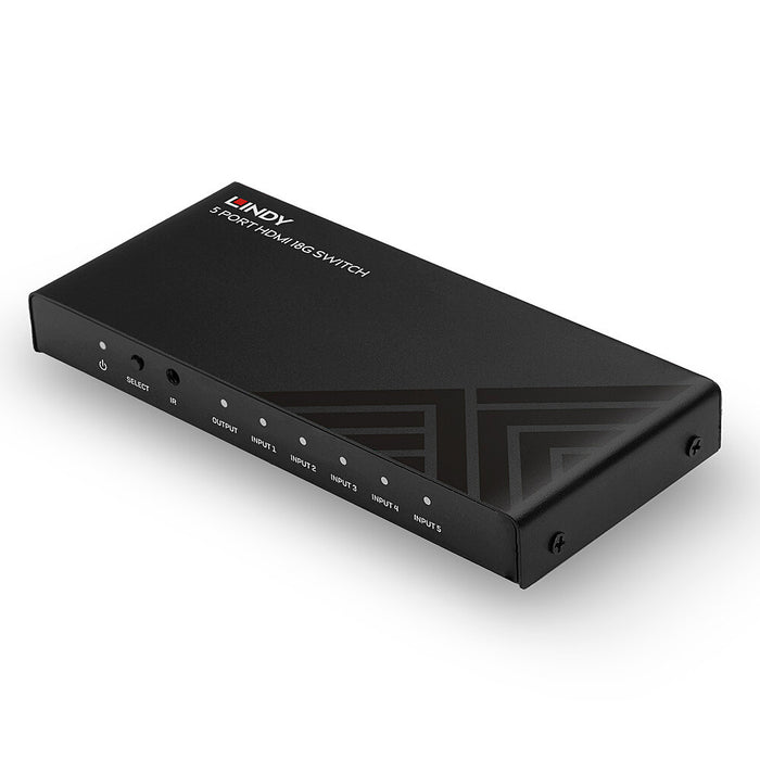 Lindy 5 Port HDMI 18G Switch - 38233 Lindy AV Switches Lindy