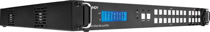 Lindy Electronics 8x8 HDMI 18G Matrix with Video Wall Scaling | 38260 Matrix Switcher Lindy