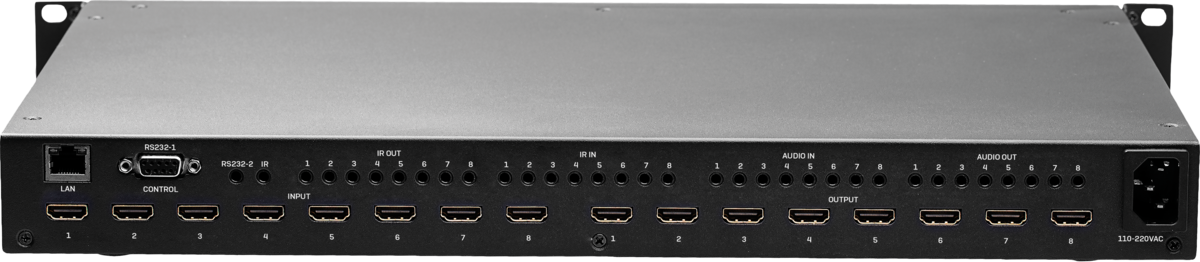 Lindy Electronics 8x8 HDMI 18G Matrix with Video Wall Scaling | 38260 Matrix Switcher Lindy