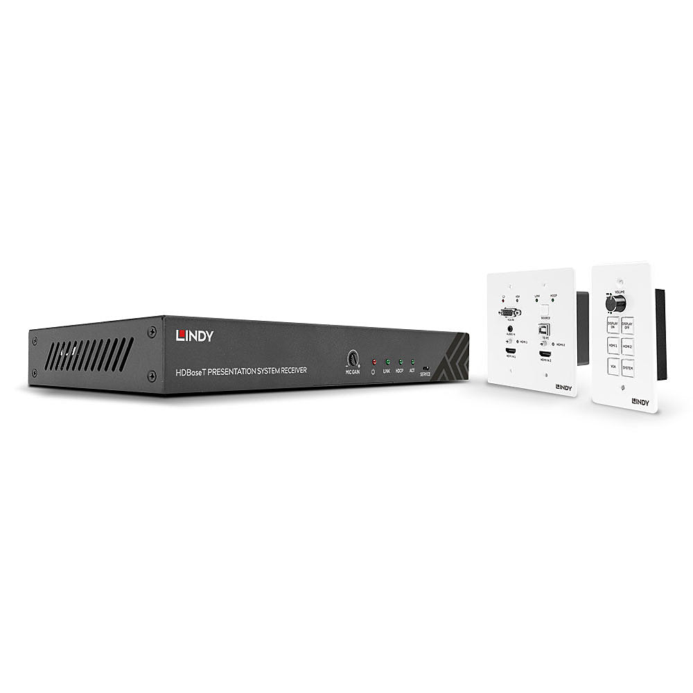 Lindy HDBaseT Presentation System with Control Keypad | 38288 AV Extender Lindy