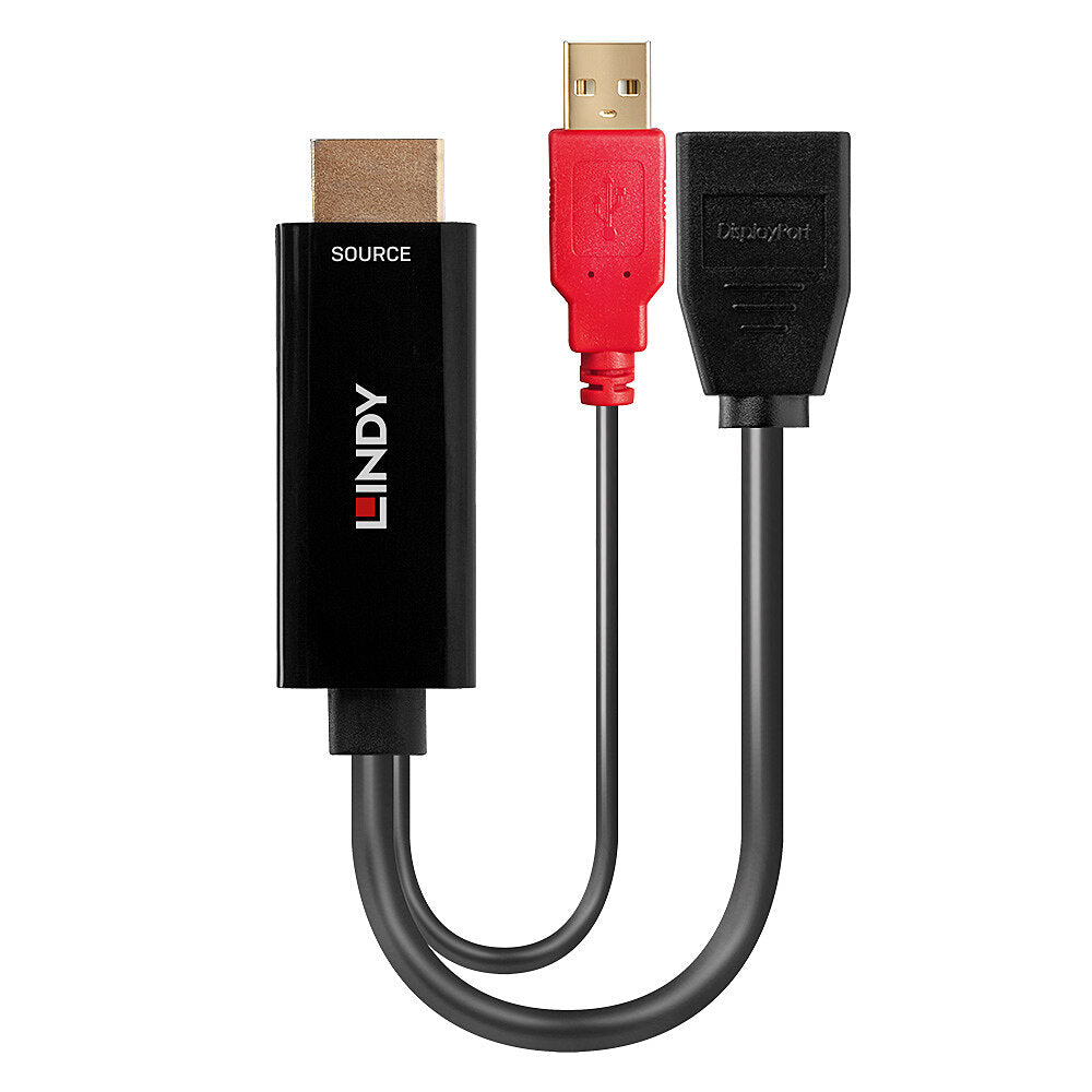 Lindy HDMI 18G to DisplayPort 1.2 Converter with USB Power - 38289 Adapter / Converter Lindy