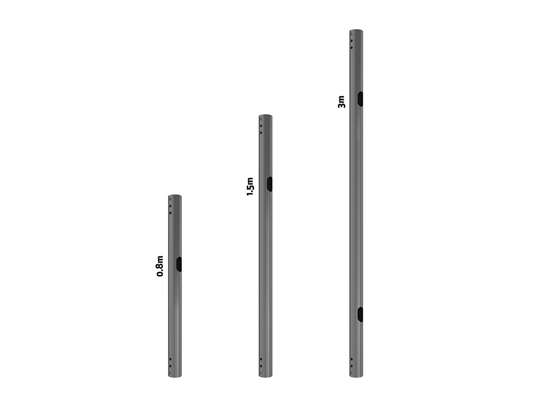 Multibrackets M Pro Series Extension Pipe - 3m Black Mounting Accessory Multibrackets
