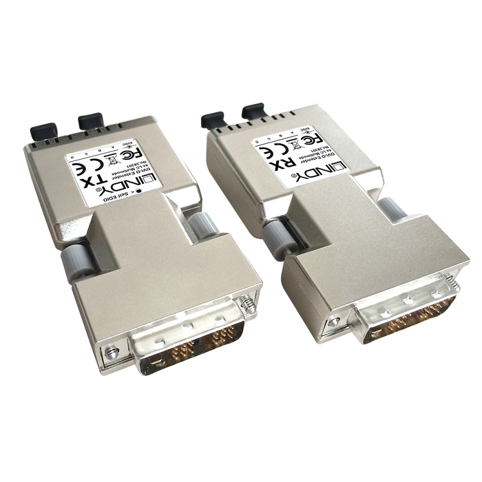 Lindy 500m Fibre Optic DVI-D Single Link Extender | 38301 AV Extender Lindy