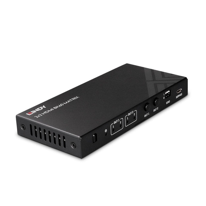 Lindy 2x2 HDMI 8K60 Matrix | 38313 Matrix Switcher Lindy