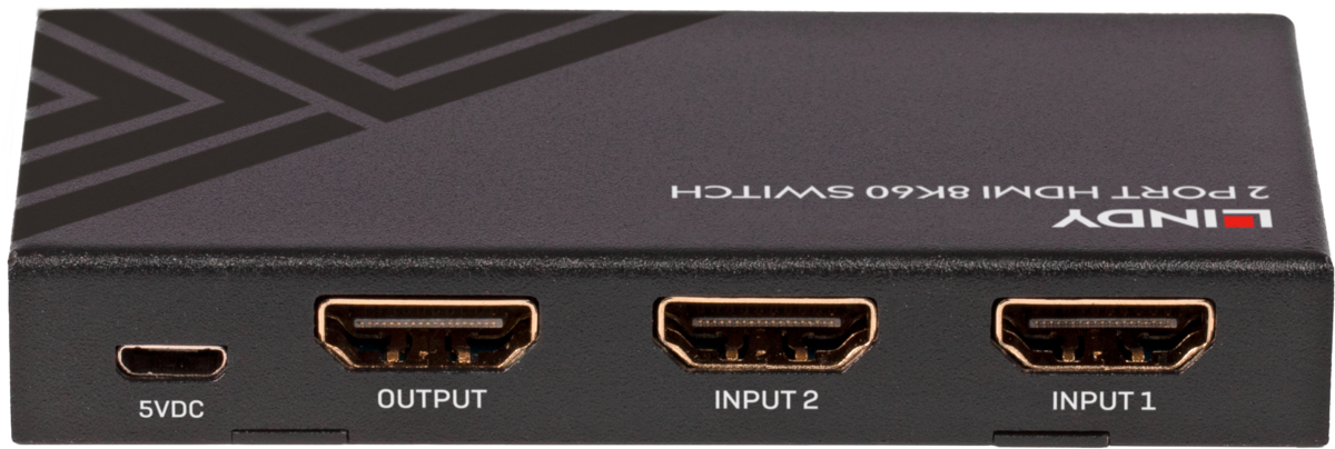 Lindy 2 Port HDMI 8K60 Switch | 38337 Video Switches Lindy
