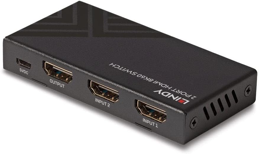 Lindy 2 Port HDMI 8K60 Switch | 38337 Video Switches Lindy